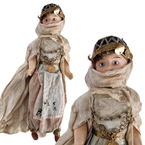 Antique Oriental Belly Dancer Doll