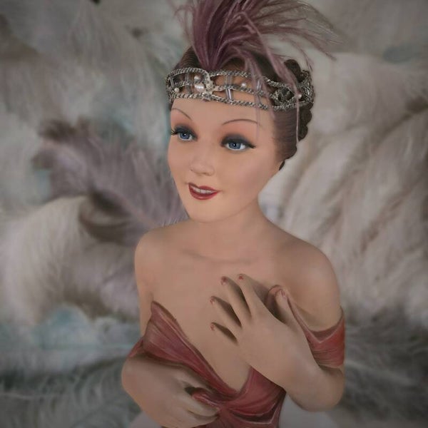 1930s Rare French Counter Top Bust Signedwax