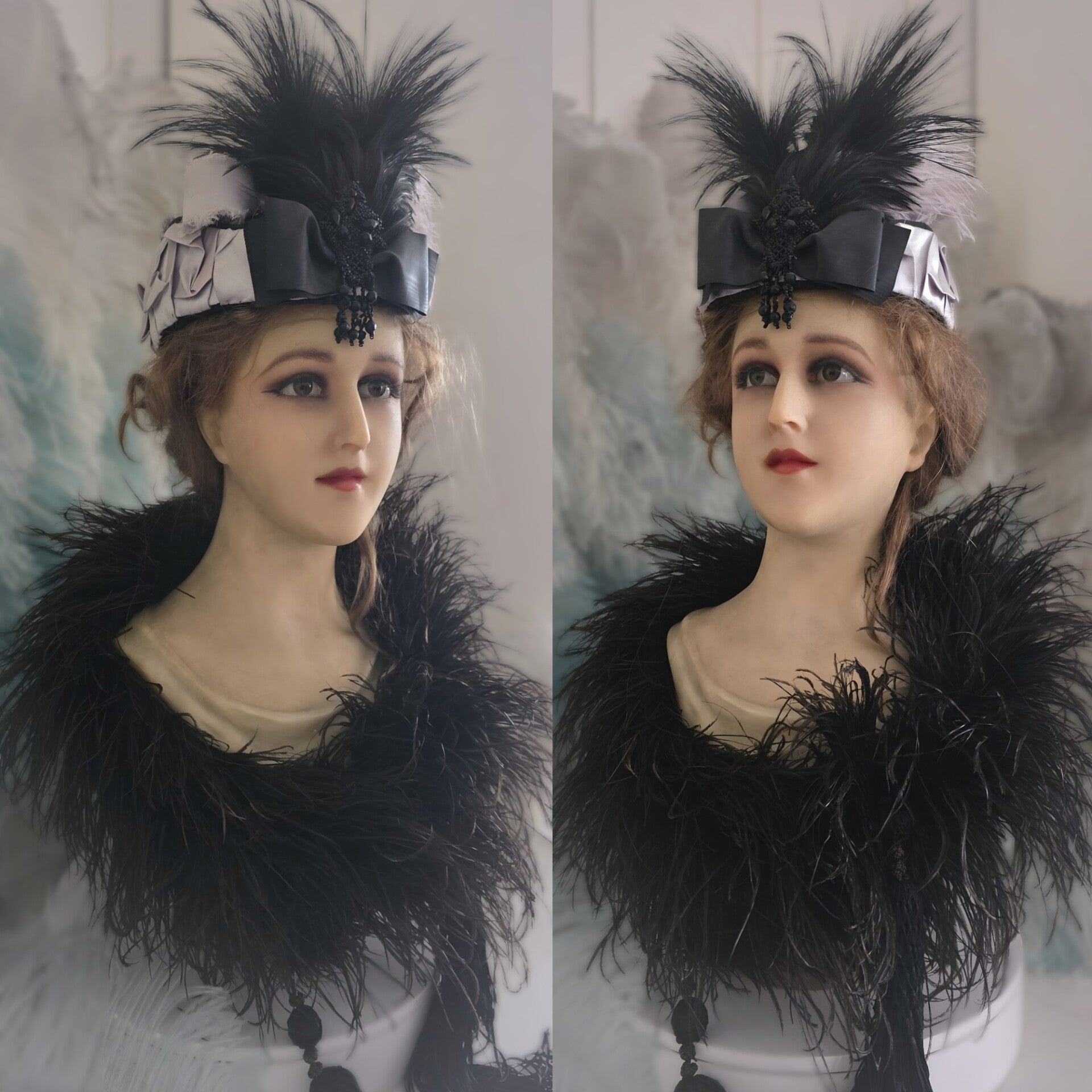 1920s French Wax Bust Counter top