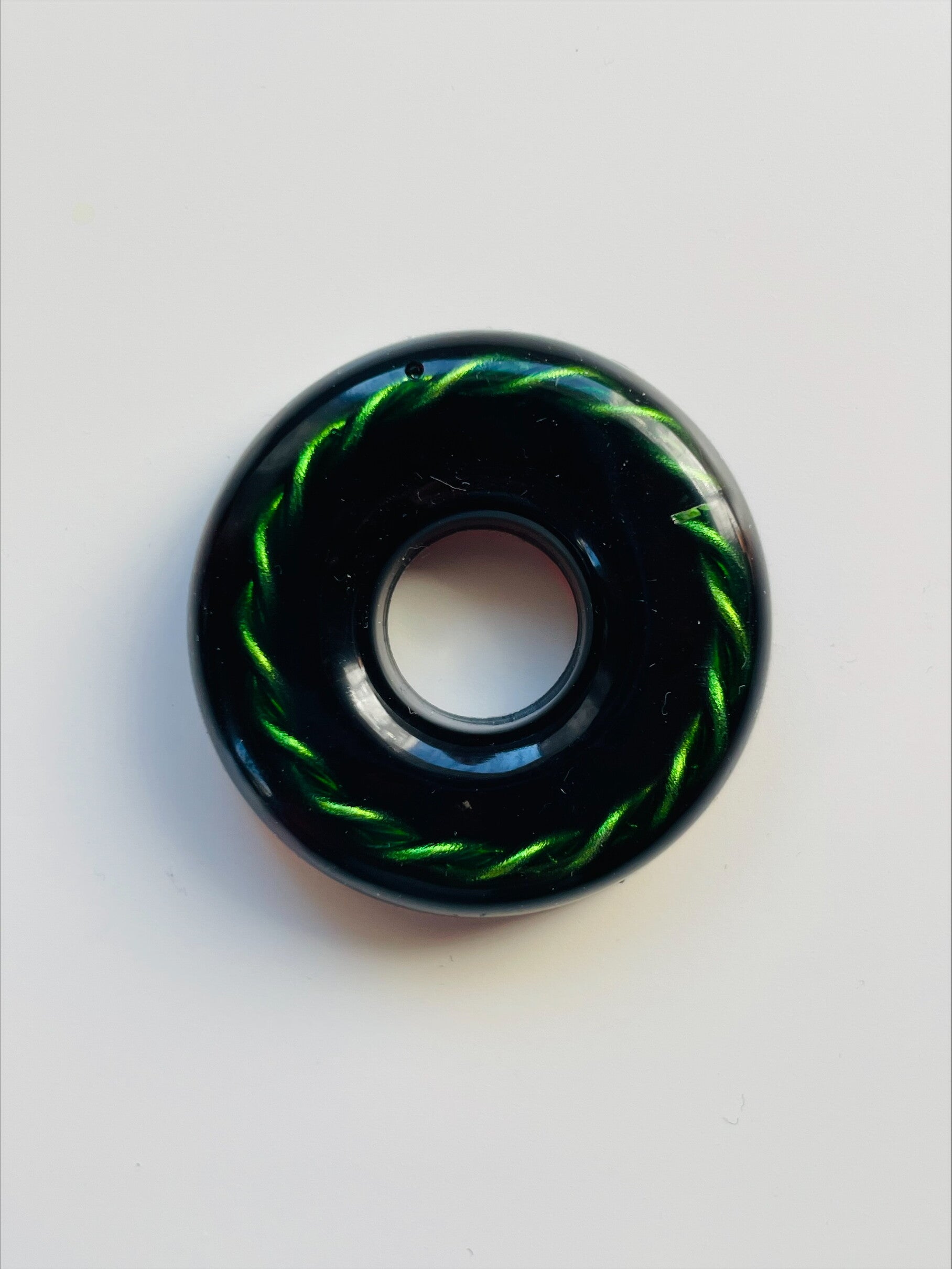 Orgonit Donut Mini *Shungit/Green - 3,5 cm
