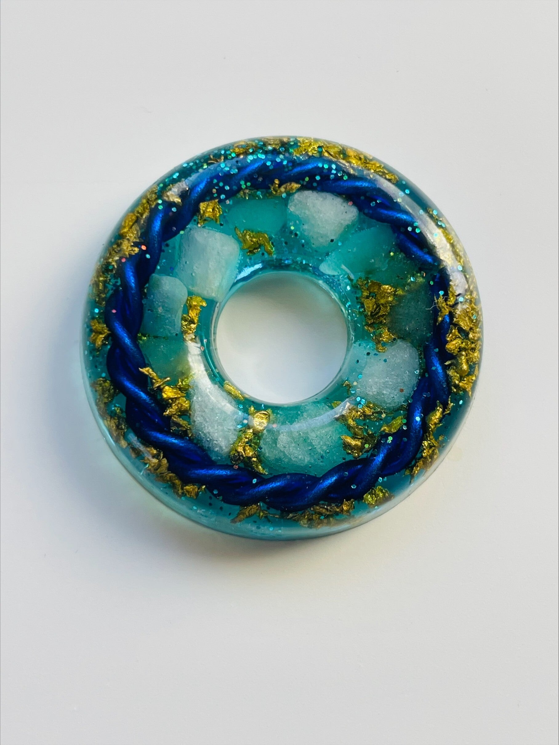 Orgonit Donut Mini * Aqua Reason - 3,5 cm
