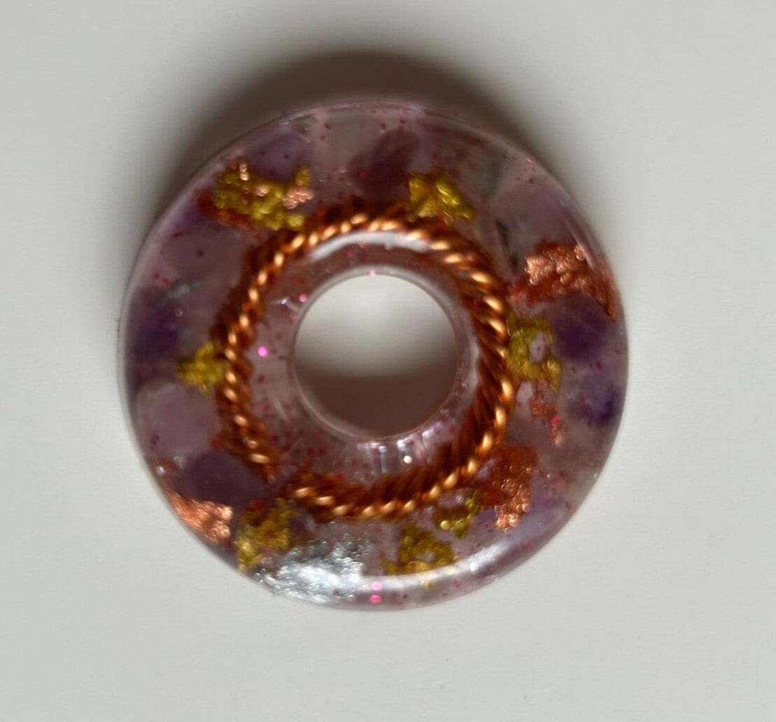 Orgonit Donut Mini * Violet Harmony I - 3,5 cm