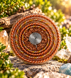 Orgonit Untersetzer * Spiral Flow
