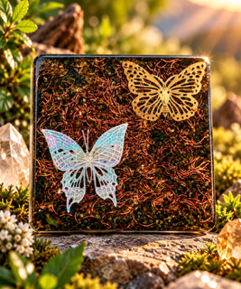 Orgonit Untersetzer * Twin Wings