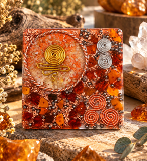 Orgonit Untersetzer * Amber Power
