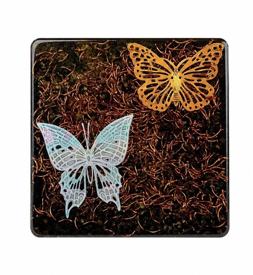Orgonit Untersetzer * Twin Wings