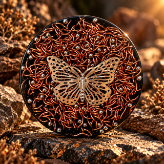 Orgonit Untersetzer * Butterfly Grace