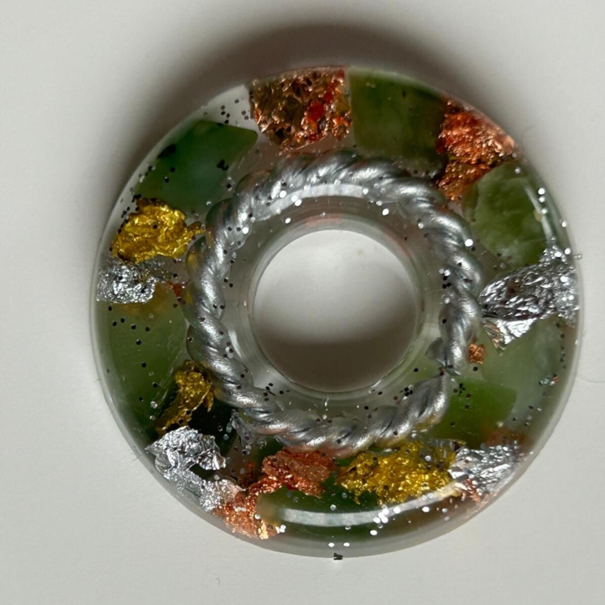 Orgonit Donut Mini * Jasper Harmony II - 3,5 cm