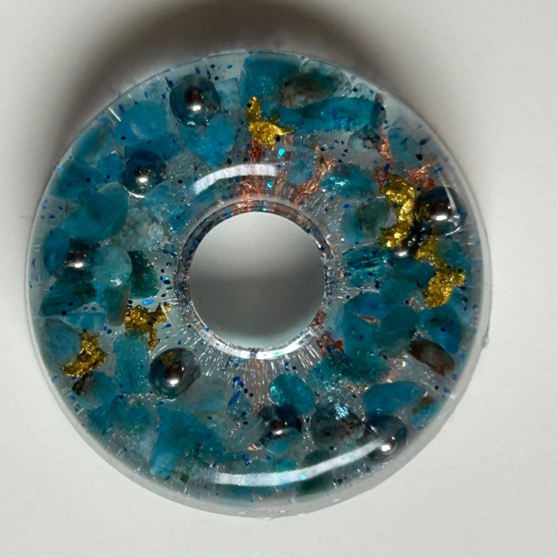 Orgonit Donut Mini *  - Aqua Harmony 3,5 cm