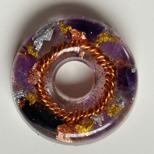Orgonit Donut Mini * Violet Harmony III - 3,5 cm