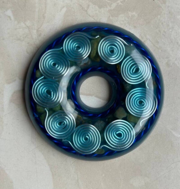 Orgonit Donut *Blue Spiral Light