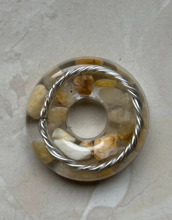 Orgonit Donut Mini *Beige - 3,5cm