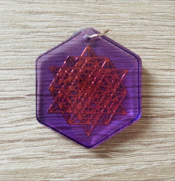 Orgonit Anhänger *Lila/Simply M -  3,5cm