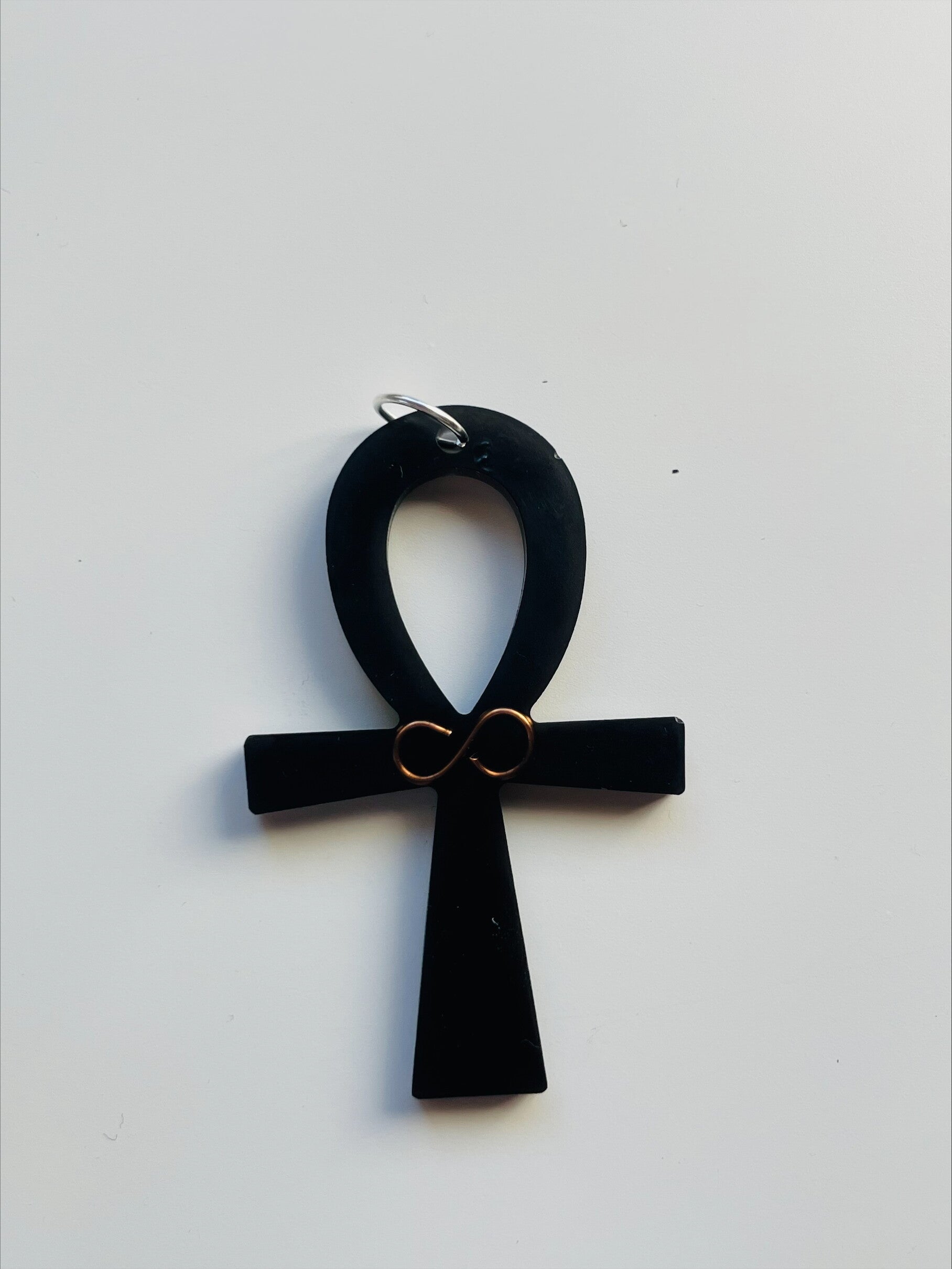 Orgonit/Shungit Anhänger *Ank of Infinity -5 cm