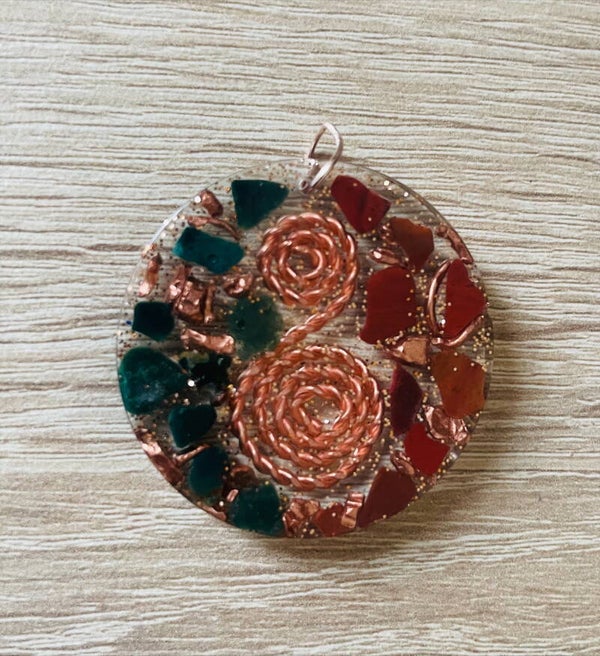 Orgonit Anhänger *Red/Green - 4cm