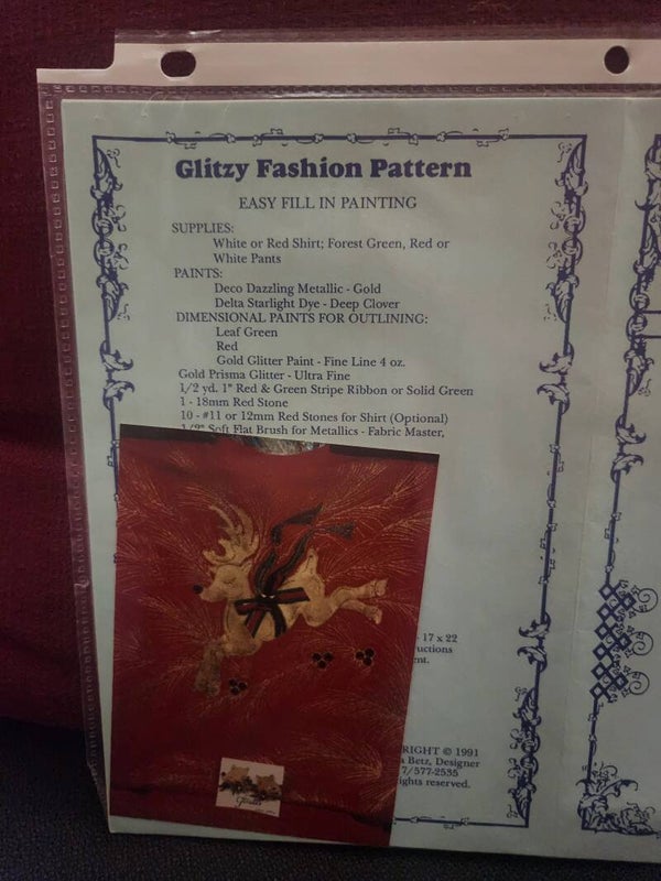 #80 - Gold Reindeer Iron On Pattern