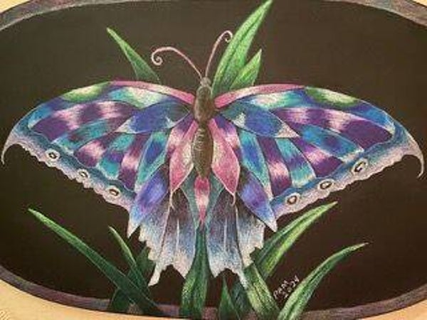Fantasy Butterfly After Workshop- July - Designed by Janice Miller