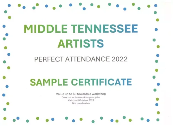 September Workshop Certificate