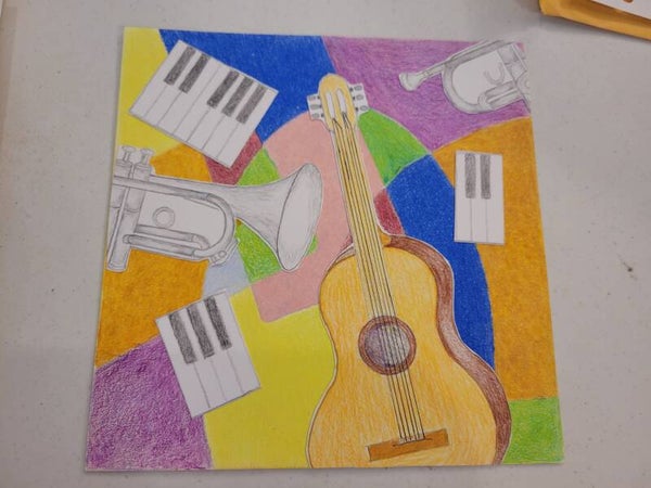 MUSIC CUBISM COLLAGE---NON-MEMBER FEE/ZOOM