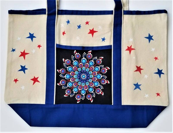 Patriotic Large Heavy Duty Canvas Bag