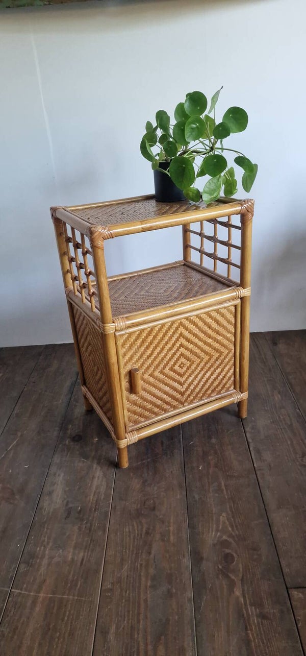 Leuk bamboe / rotan kastje