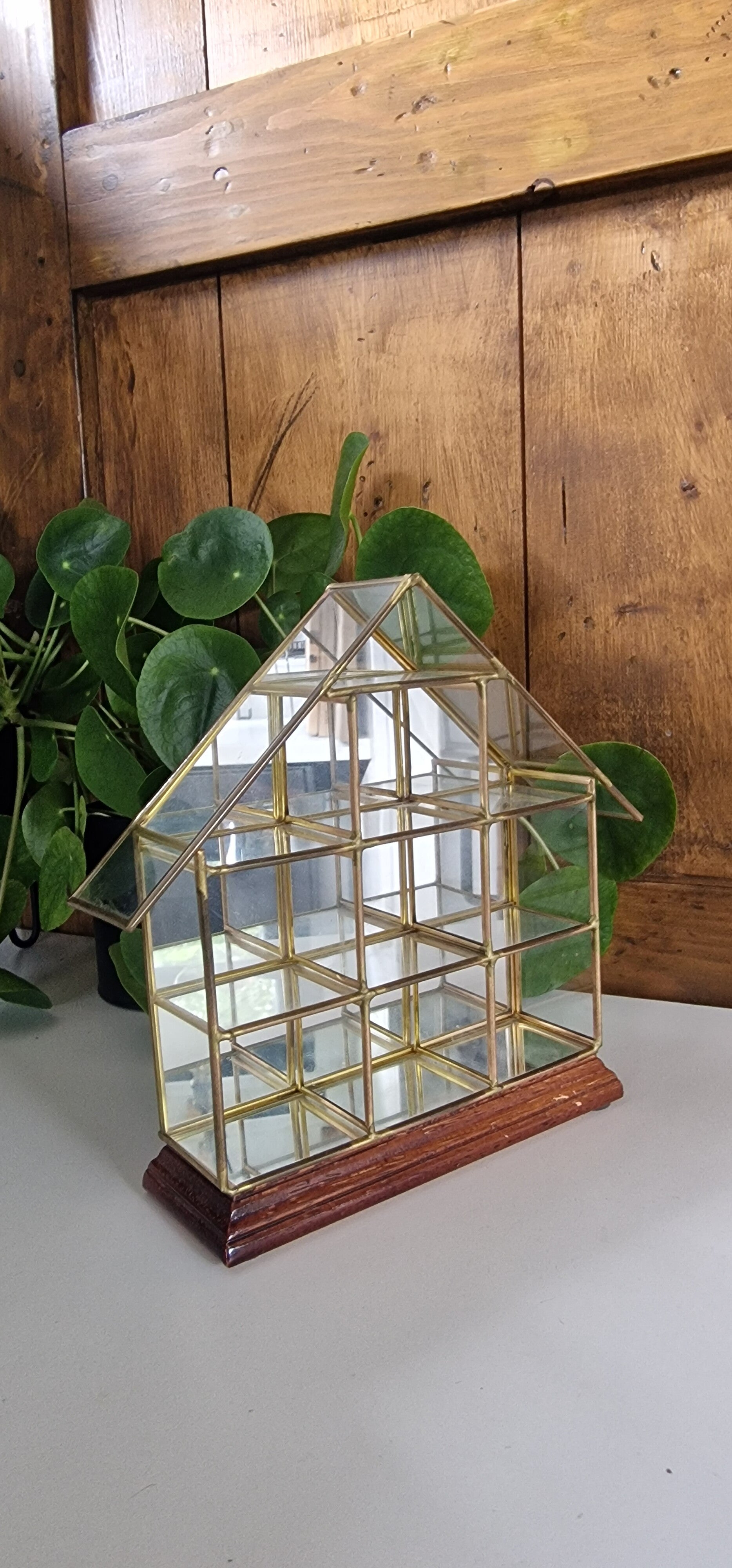 Frans vintage miniatuurvitrine