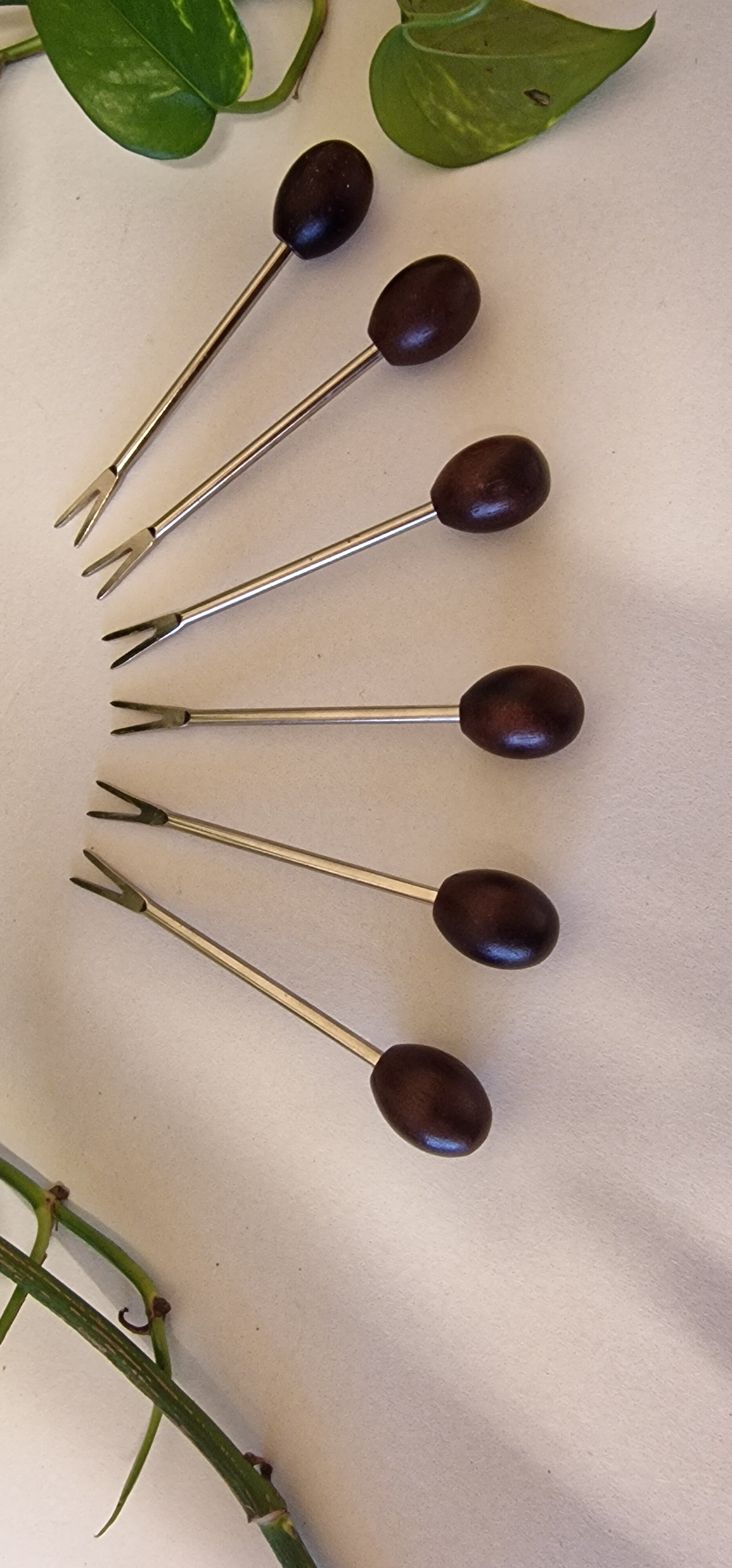 Vintage tapas vorkjes, cocktailprikkers