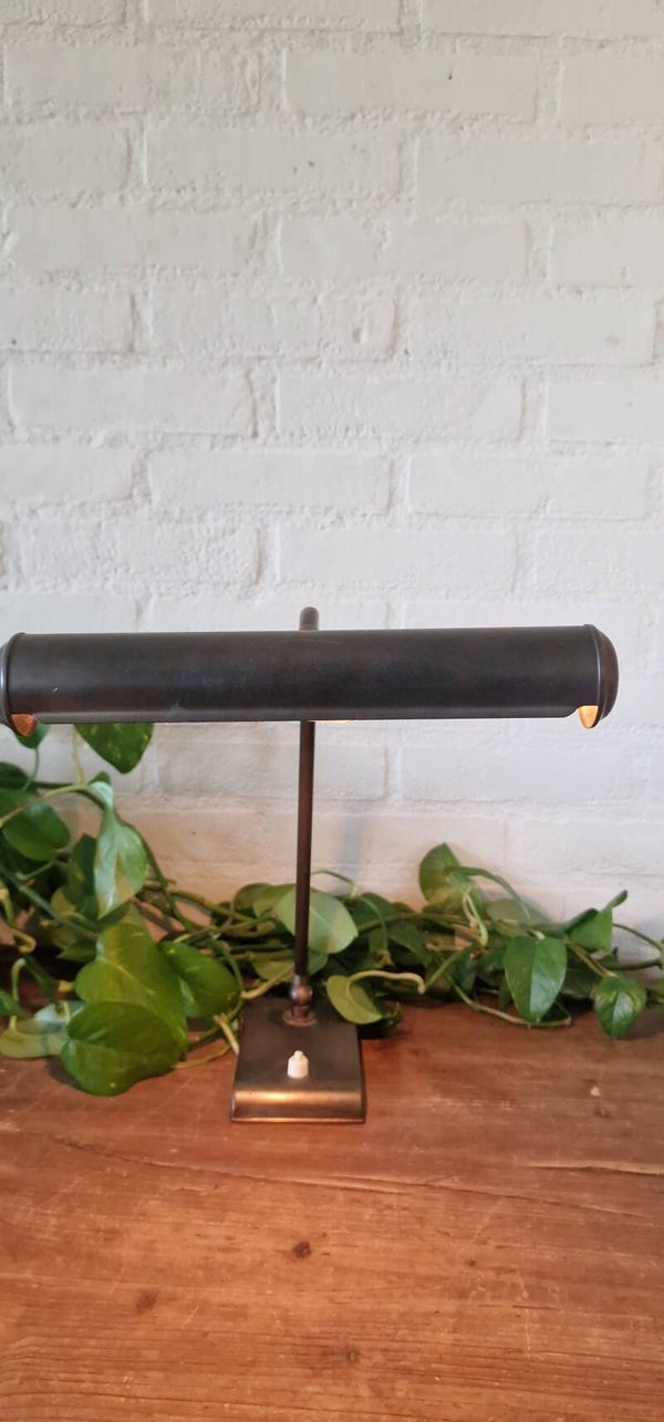 Vintage messing bureau / piano lamp