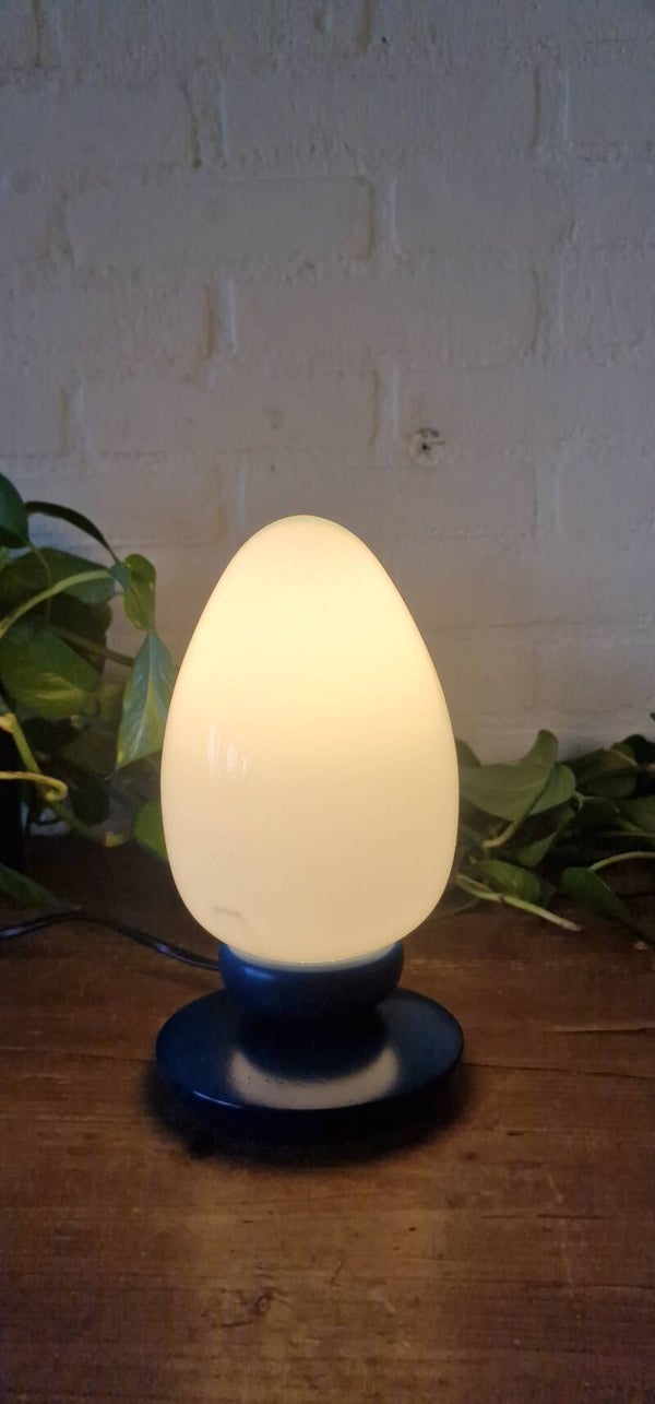 Vintage blauw ei lamp, HEMA