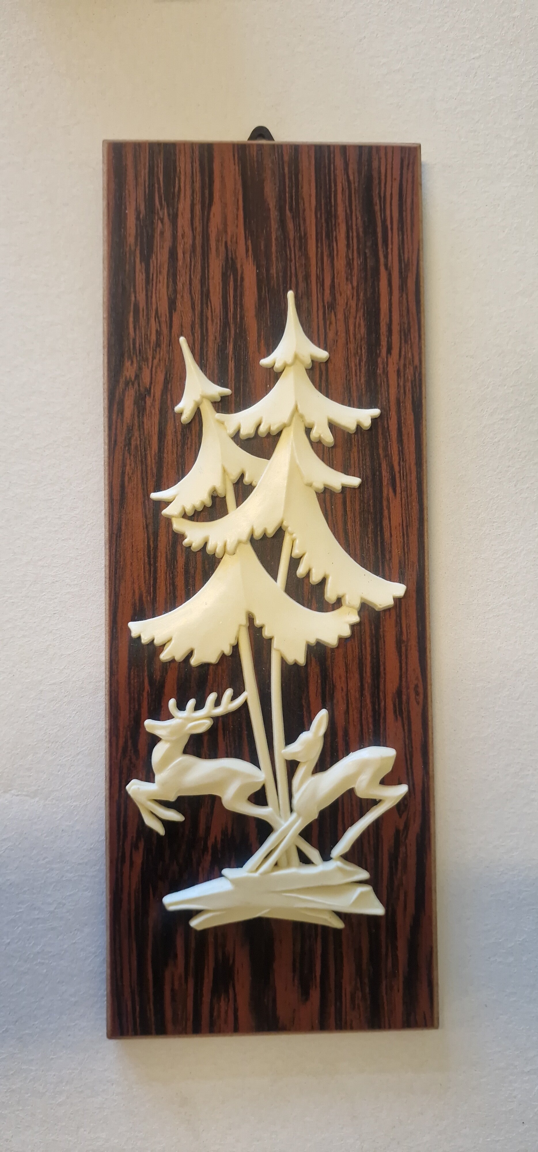 Vintage wand decoratie, hertjes