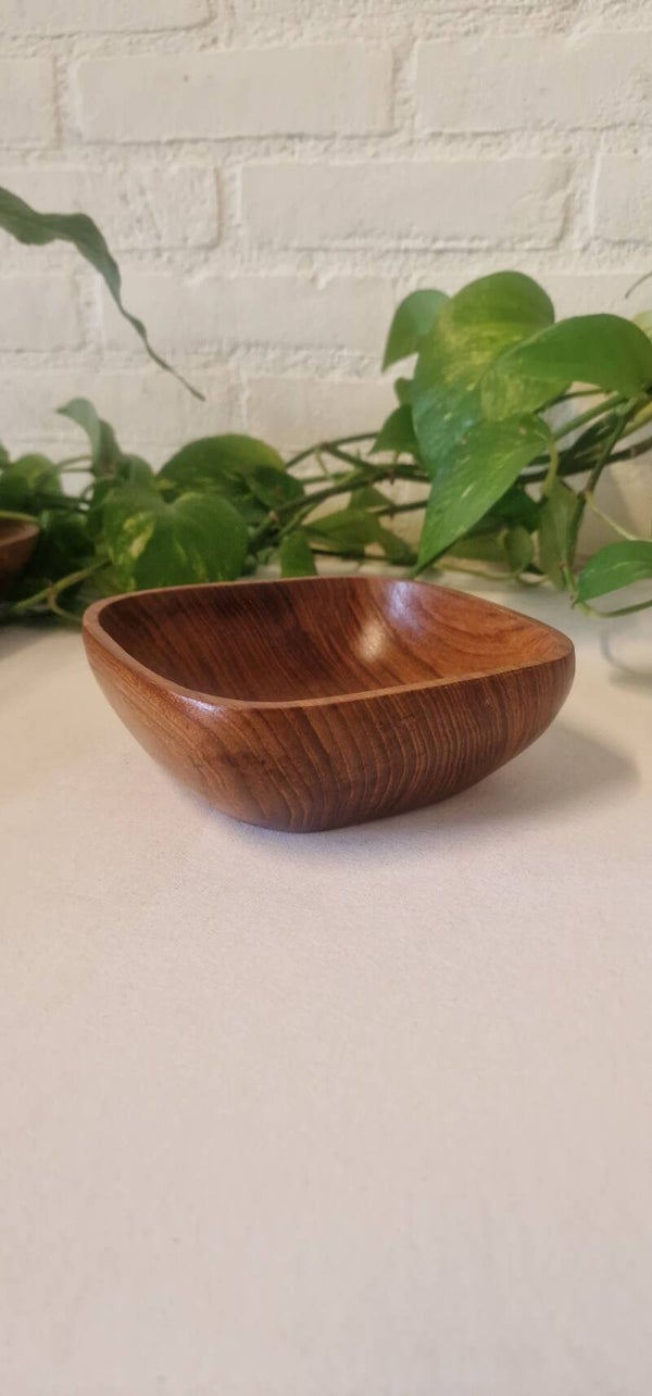 Vintage teakhouten schaaltje