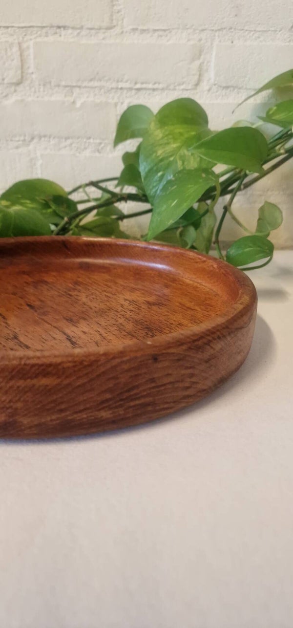 Vintage houten serveerschaal/ kom