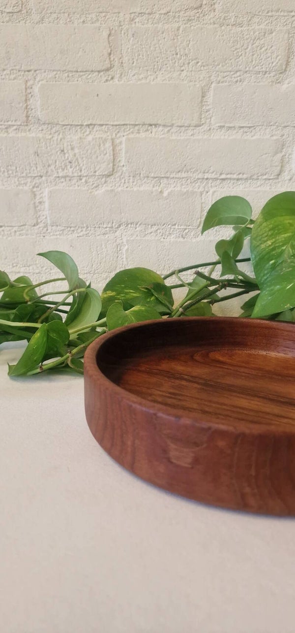 Vintage houten serveerschaal/ kom