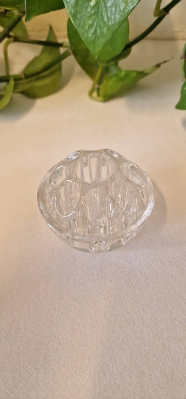 Vintage glazen bloemensteker