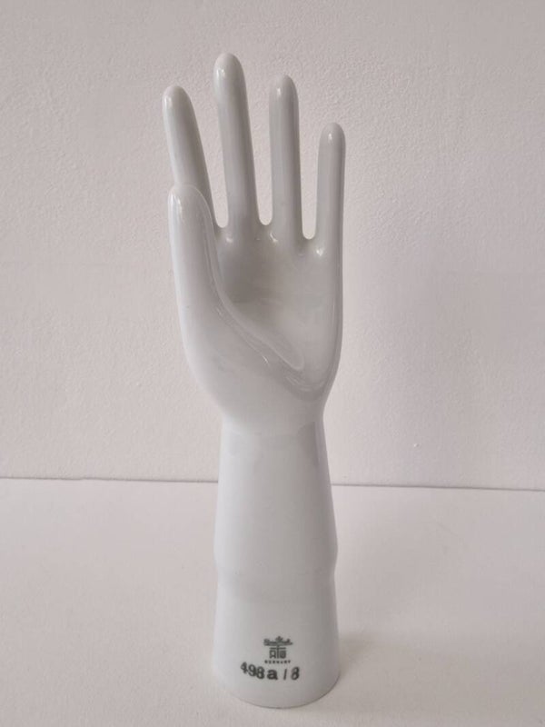 Vintage Rosenthal Porseleinen Handschoenmal – Industrieel Design & Sieradenhouder
