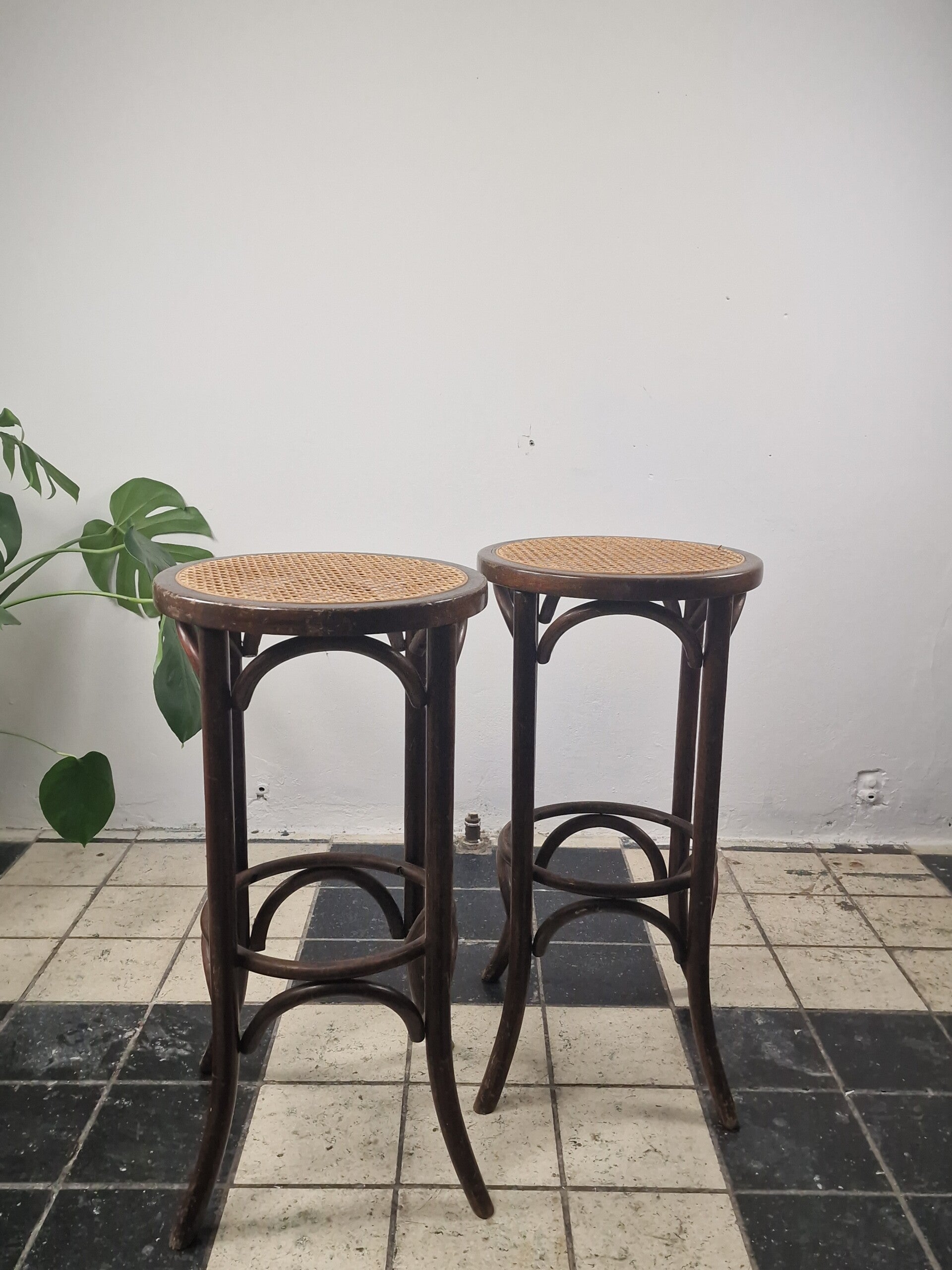 Set vintage 'bentwood' barkrukken - Thonet stijl