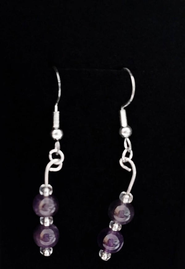 Amethyst earrings