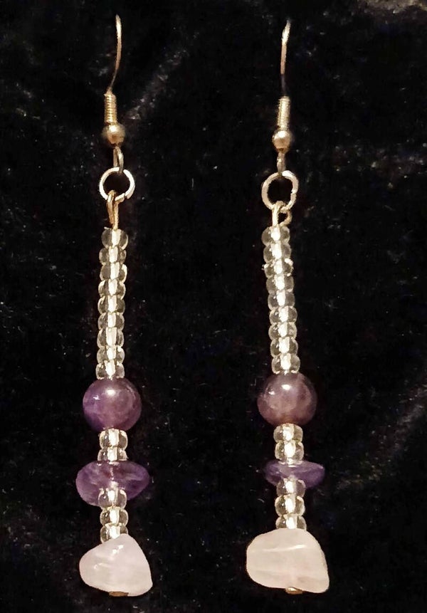 Amethyst earrings