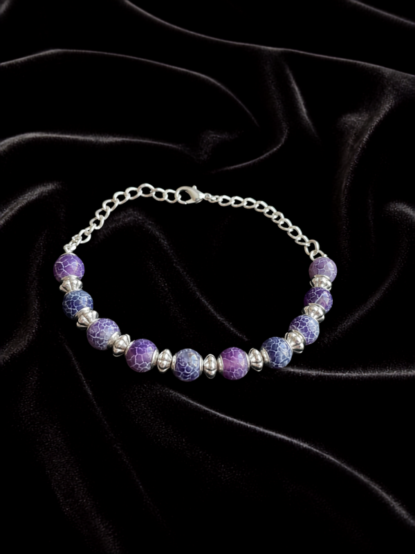 Wire bracelet agate