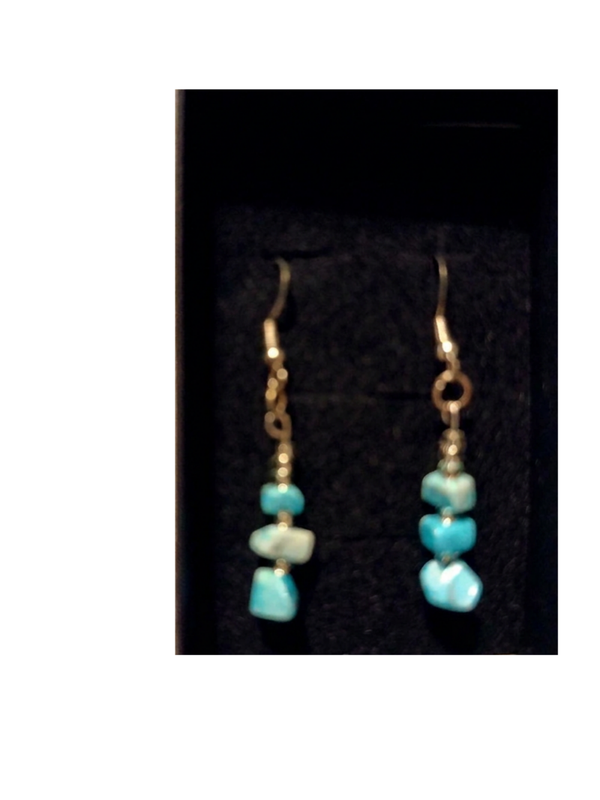 Blue Howlite earrings
