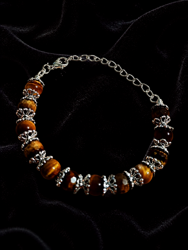 Wire bracelet tigers eye