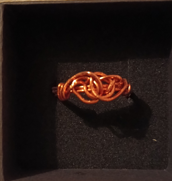 Kriti wire wrap copper ring