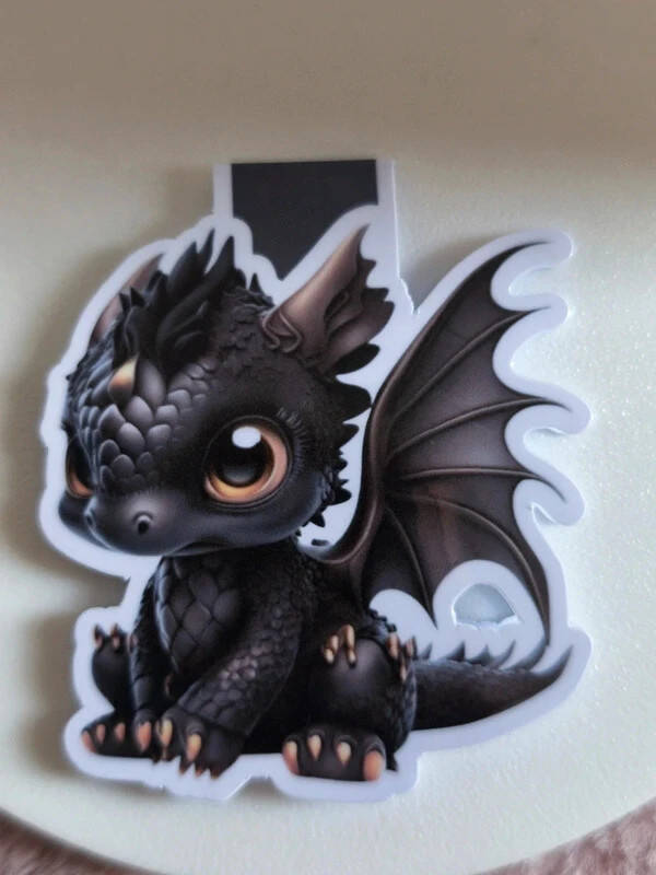 Marque-Page Magnétique Dragon Noir I