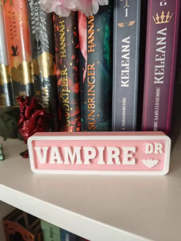 Plaque Décorative Vampire Rose