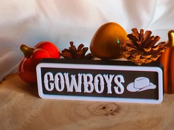 Plaque Décorative Cowboys