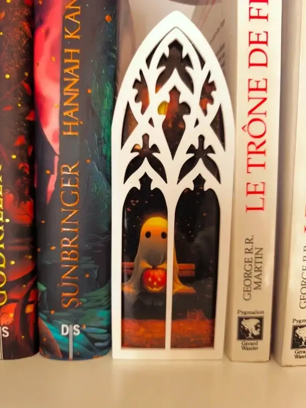 Box Bookmarks Gothic Insert Blanc