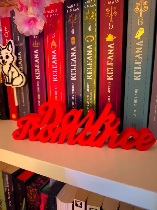 Lettre 3D Dark Romance Rouge