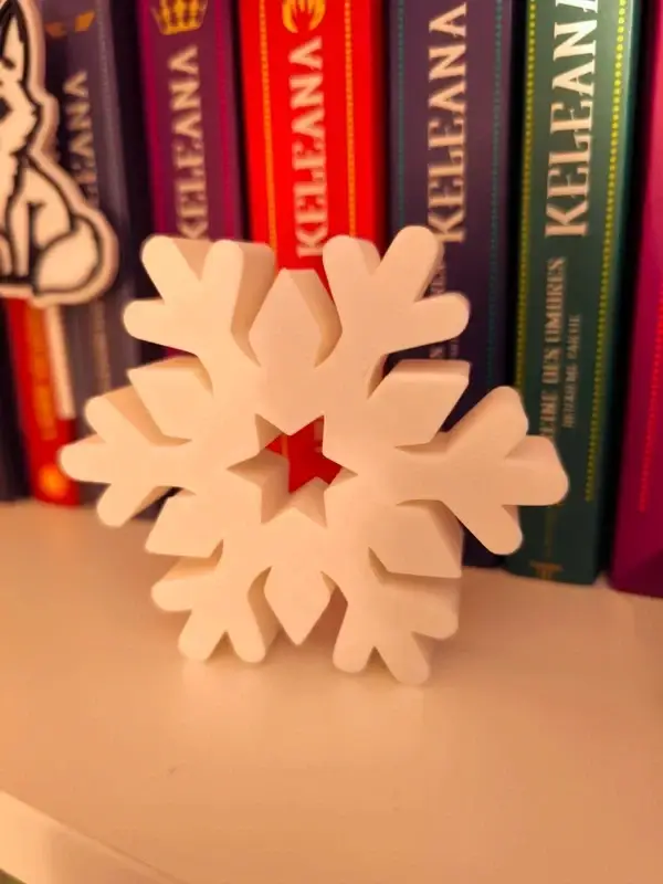 Déco 3D Flocon Snow