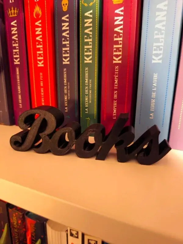 Lettre 3D Books Noir