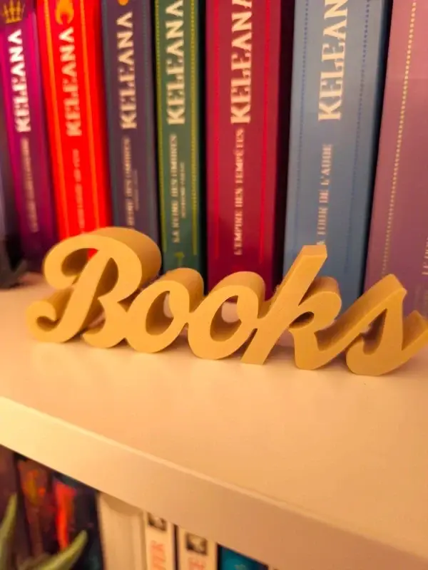 Lettre 3D Books Beige